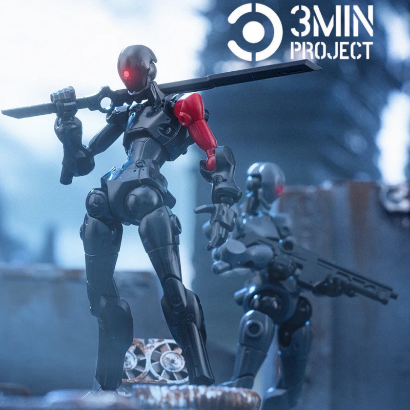 Sheik Mainland & 3min-Project A Action Figure Toys Plastic Model Assembly Model Kit Robot Kit Statue