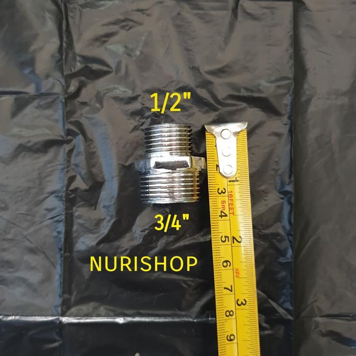 double Nepel/ dobel nepel / D.N/ Double Neple Stainless 1/2" x 3/4"