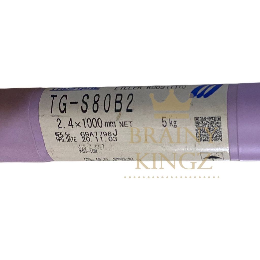 Kawat Las Kobe TGS 80SB2 2,4mm AWS ER80S-B2 KOBELCO TG-S80SB2 2.4mm (5 KG)