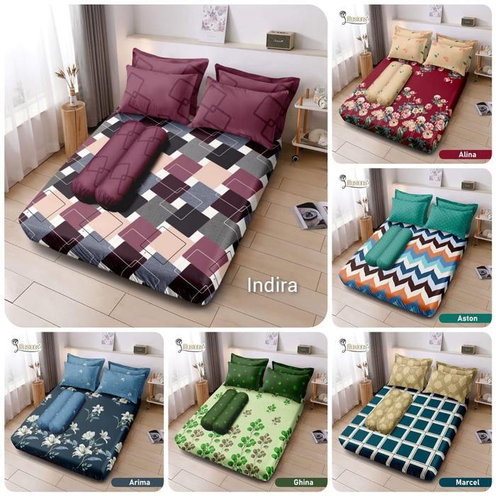 Sprei Illusions Queen 160x200 Motif