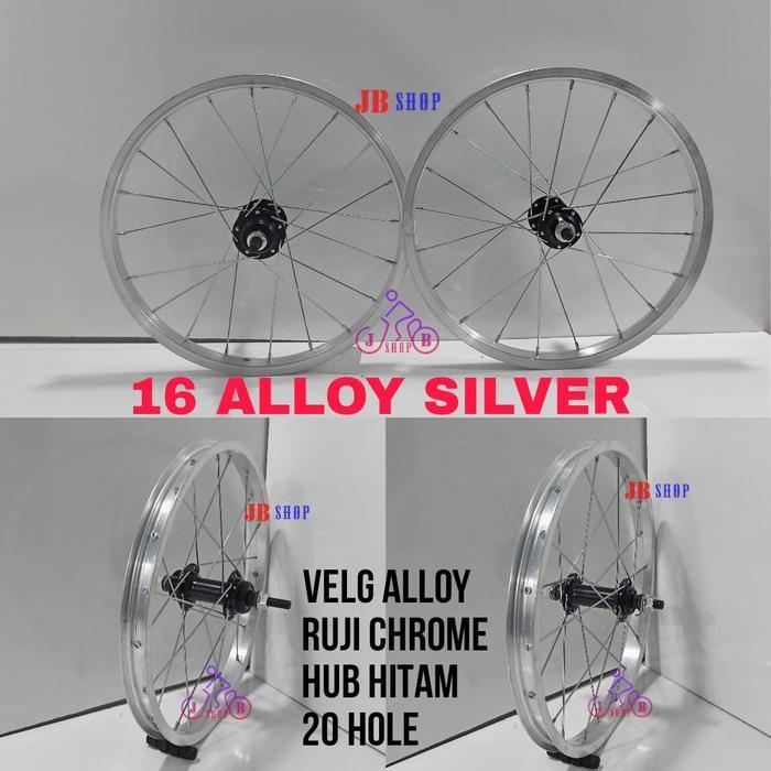 "New" VELG RIM RODA SEPEDA 16 INCH ALLOY WHEELSET WHEEL SET SIAP PAKAI STEL JADI SEPEDA BMX MINION
