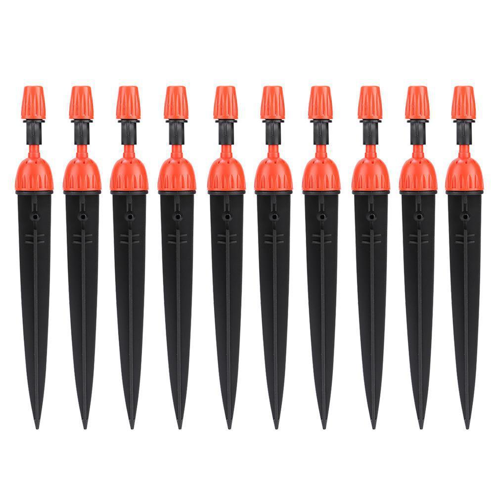 5 pcs Adjustable plug-in 8 outlet irigasi tetes terintegrasi sprinkler irigasi tetes timer penyirama