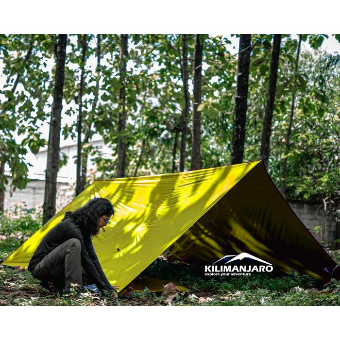 "New" FLYSHEET 3x4 M KILIMANJARO Ultralight 19 Loop 19 Lubang Multifungsi