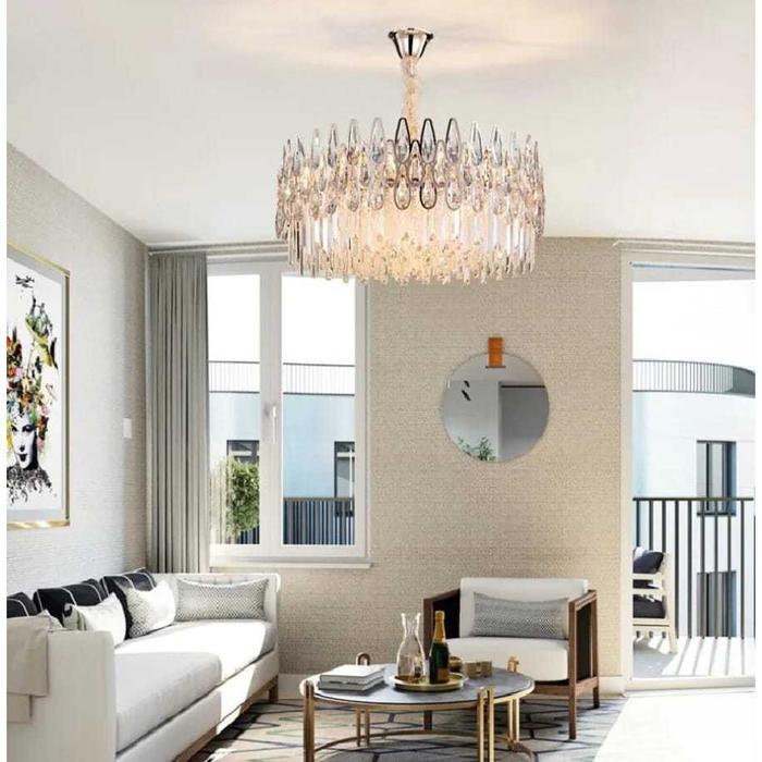 LAMPU HIAS GANTUNG KRISTAL MEWAH DAN ELEGAN / LAMPU GANTUNG RUANG TAMU / LAMPU CHANDELIER