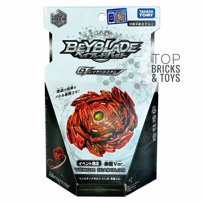 Terlaris Takara Tomy, Beyblade Burst Gt B-00 Venom Diabolos. Vn. Bl (Wbba)