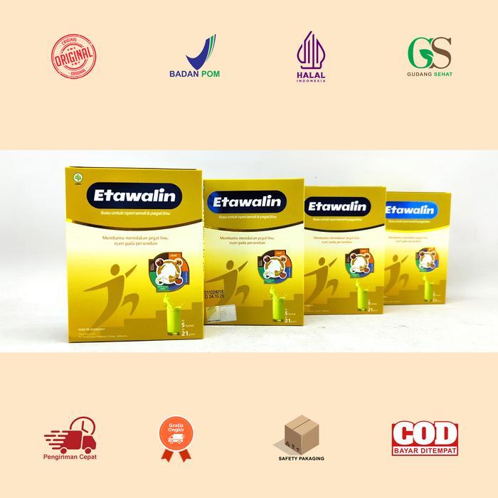 Manado Etawalin Susu Kambing Etawa Isi 5 Sachet Solusi Nyeri Sendi & Pegal Linu U LIFE