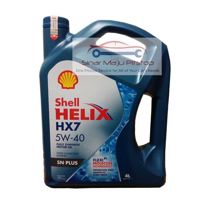 Shell Helix HX7 10W-40 Oli Mobil Kemasan Baru Segel Hologram ORIGINAL