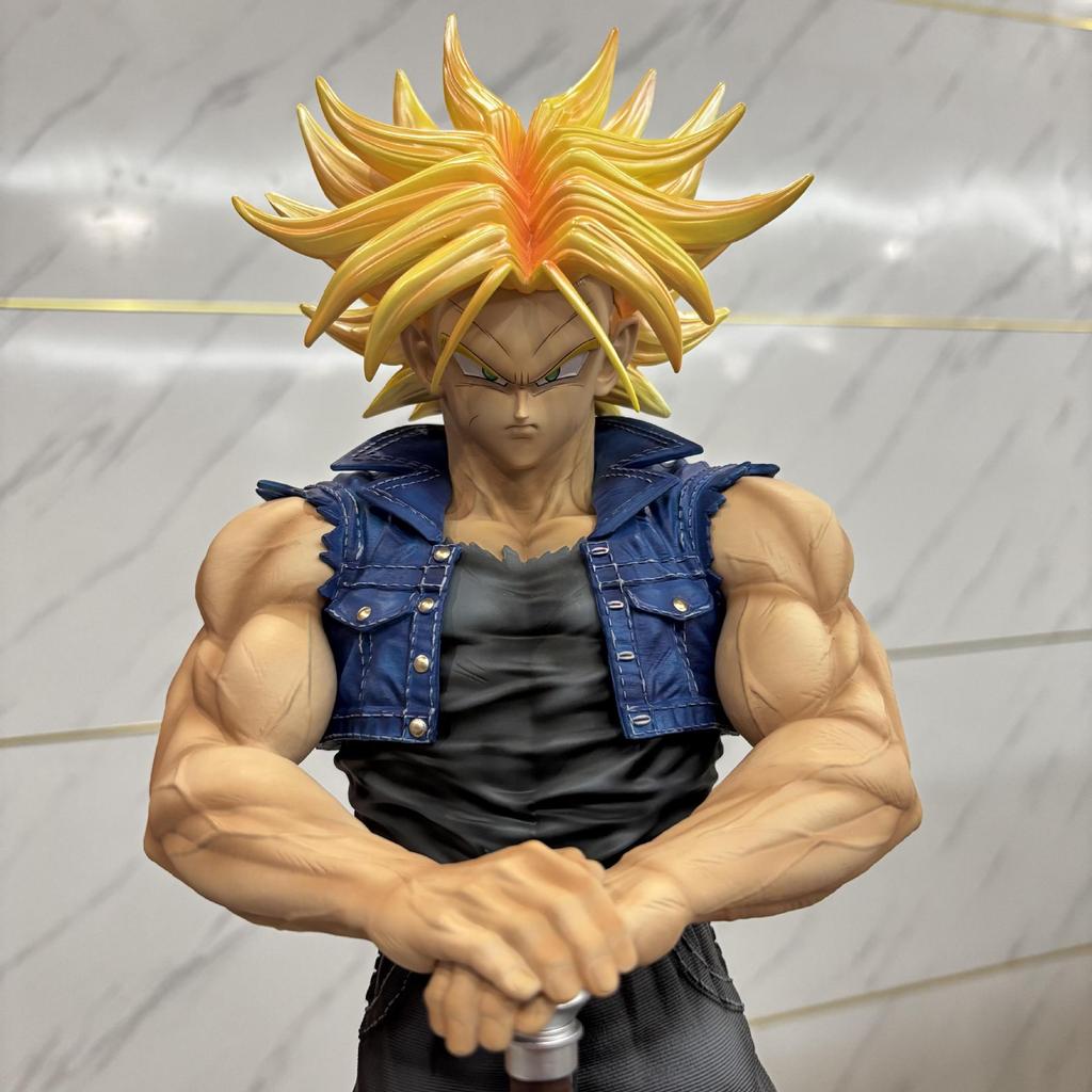 53cm JT Statue Dragon Ball Z 2% Trunks Torankusu Future Super Saiyan Large Size Action Figures