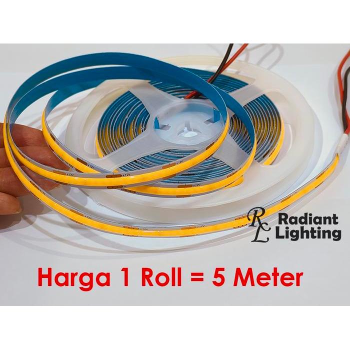 Lampu DOTLESS COB LED Strip Light 12 Volt 1 Roll=5 Meter