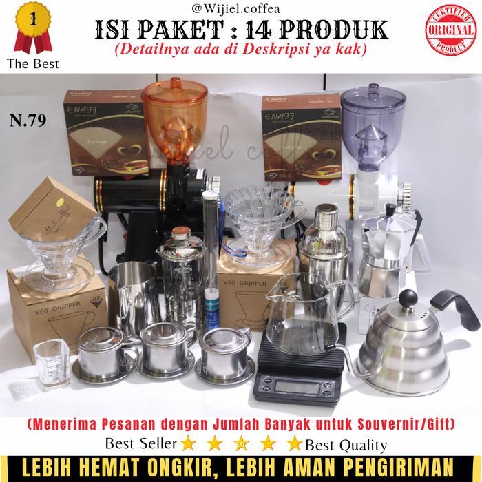 PAKET USAHA KEDAI KOPI SET ALAT KOPI LENGKAP MURAH - Alat Kopi Manual Brew - V60 Vietnam Drip Teko