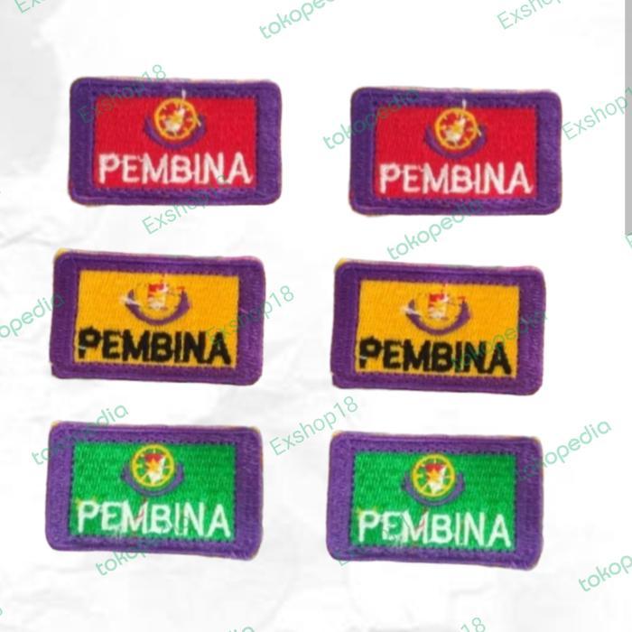 ASLI Bed Badge Pembina Pramuka Bordir Bordir Pembina READY STOCK