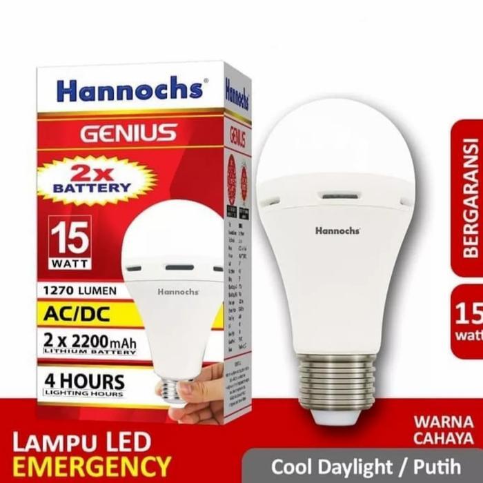 Philips - Lampu Led Emergency Hannoch 15W 15Watt 15 Wat Genius Putih 6500K E27