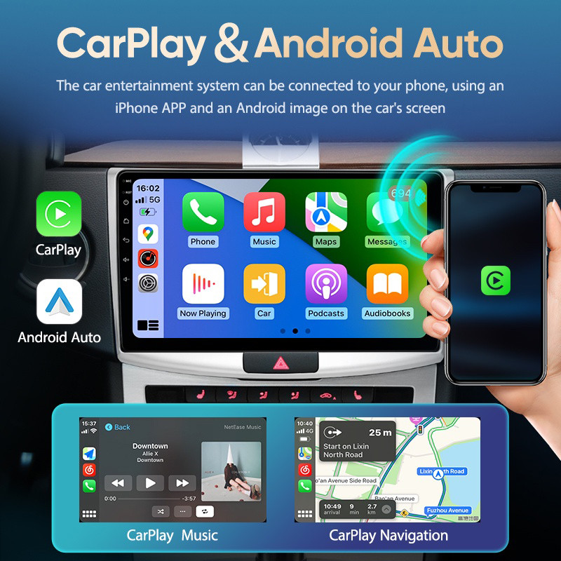 7/9/10inch 2 Din Car Audio Android 13 Car Radio Android auto Carplay 64G Automotive Multimedia