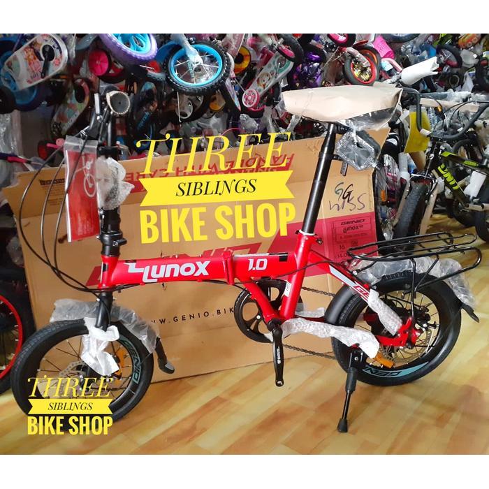 Promo Sepeda Lipat Genio Lunox 1.0 16 Inch Red 7 Speed