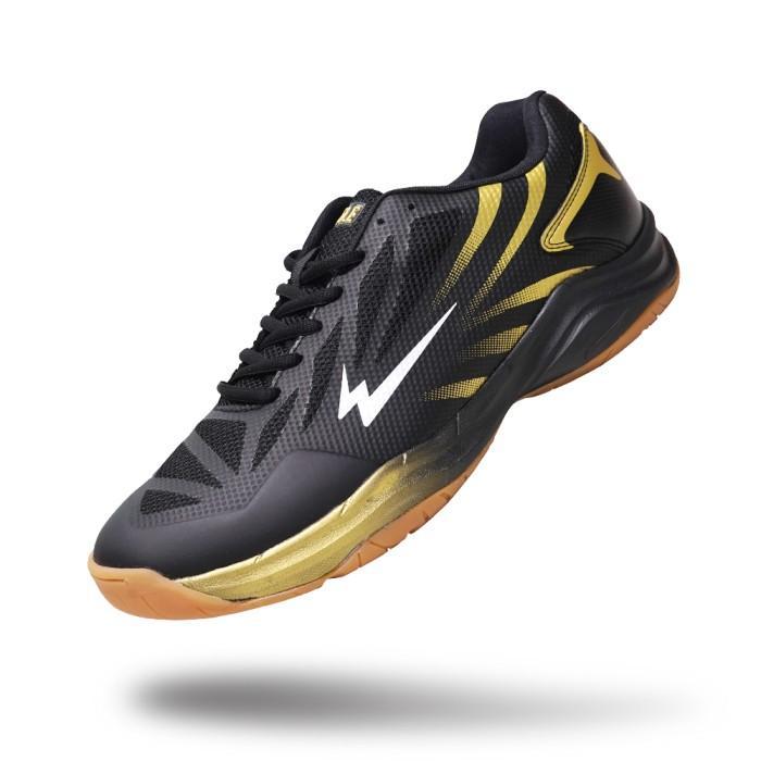 Sepatu Badminton Eagle Clyde Badminton Shoes -Hitam Emas