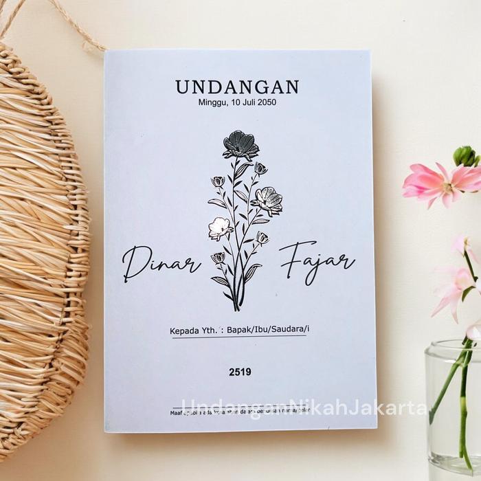 Blangko Undangan Kosong Pernikahan Erba BLANKO UNDANGAN MURAH Simple 2519