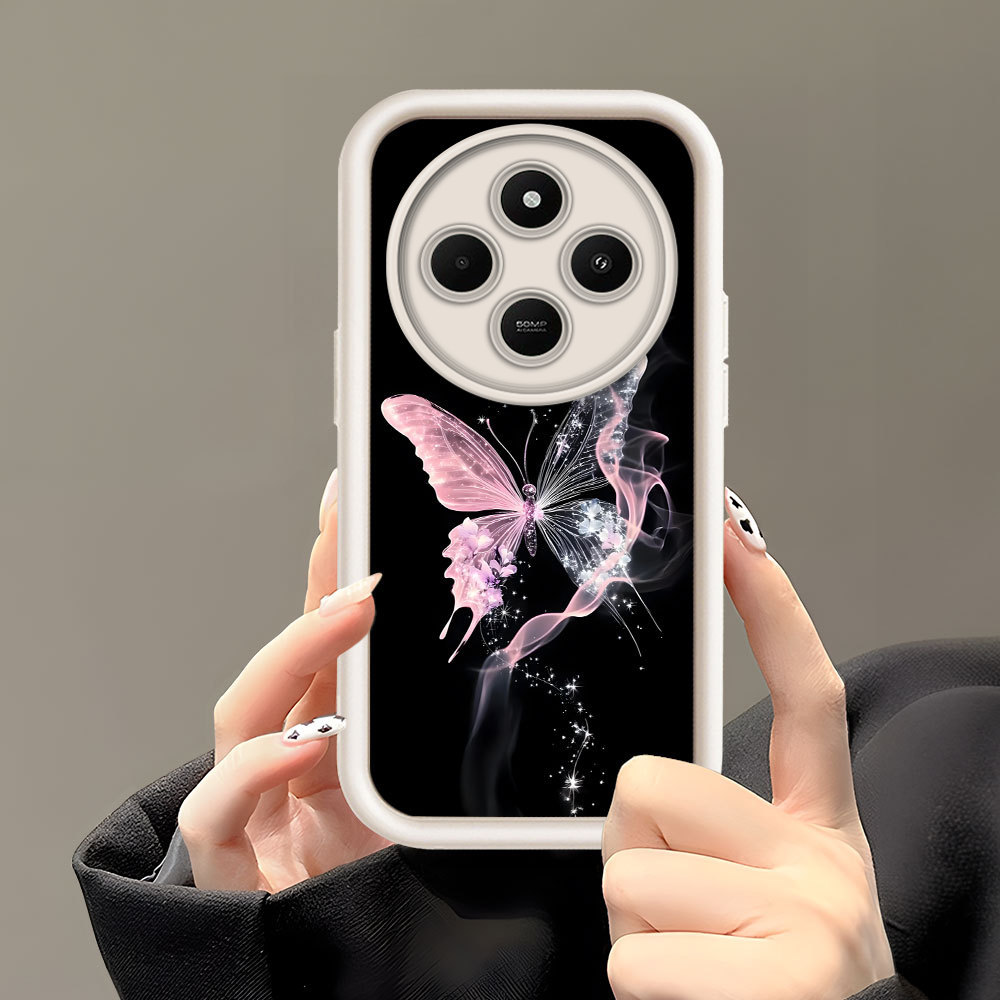 Casing Hp Untuk Xiaomi Redmi 14C Poco C75 Phone Case Softcase Soft Imut Kesing Kupu Cassing DXH30 61