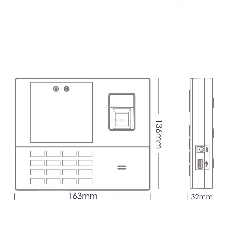 Modern Office Face Recognition Punch Card Access Control Fingerprint Face Recognition Device Company