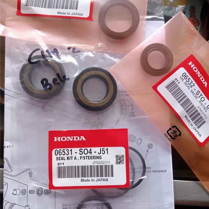 Seal Sil Powers Steering Bawah Rack Stir Honda City Z 1996 1997-2002