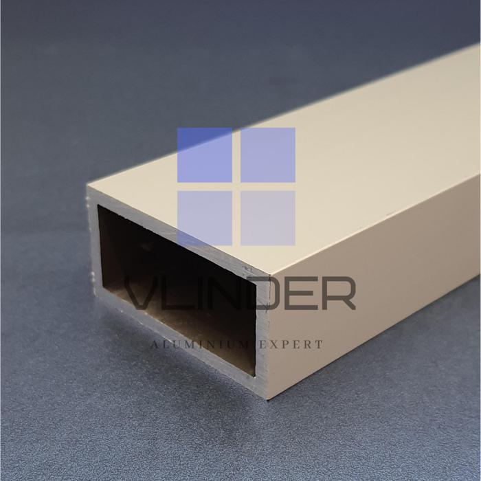 Hollow Aluminium 50 x 25 mm, t. 3 mm