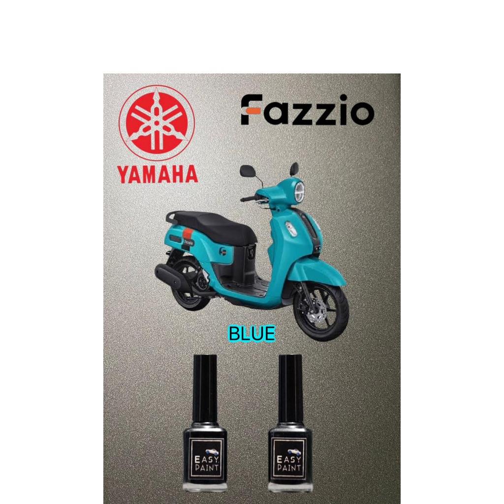 CAT OLES MOTOR BLUE GREEN TOSCA YAMAHA FAZZIO FAZIO BIRU KEHIJAUAN