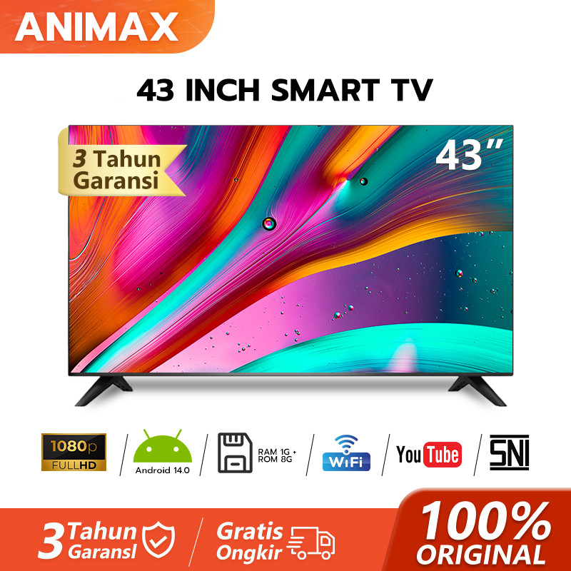 ANIMAX TV Smart Android 43 inch TV Digital 32 inch 43 inch TV Android 32 inch Smart TV 43 inch FHD T