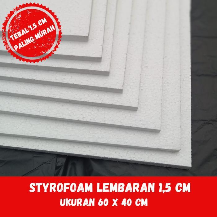 styrofoam lembaran 1,5 cm / styrofoam lukis / papan styrofoam