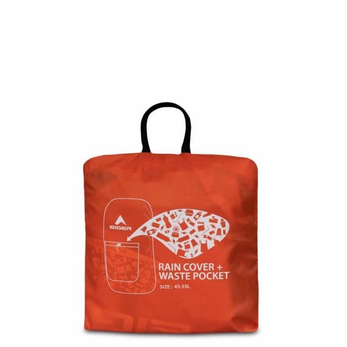 Langsung diproses EIGER RAIN COVER + WASTE POCKET (45L-55L)