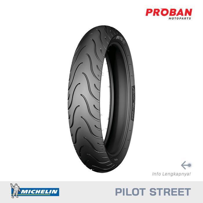 Ban Motor Michelin Tl Pilot Street 100/80 Ring 14 Tubeless