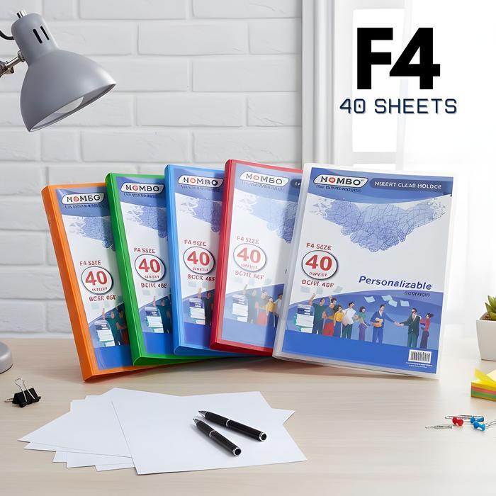 Insert Clear Holder F4 40 Lembar / Map Plastik Pocket / Dokumen Keeper