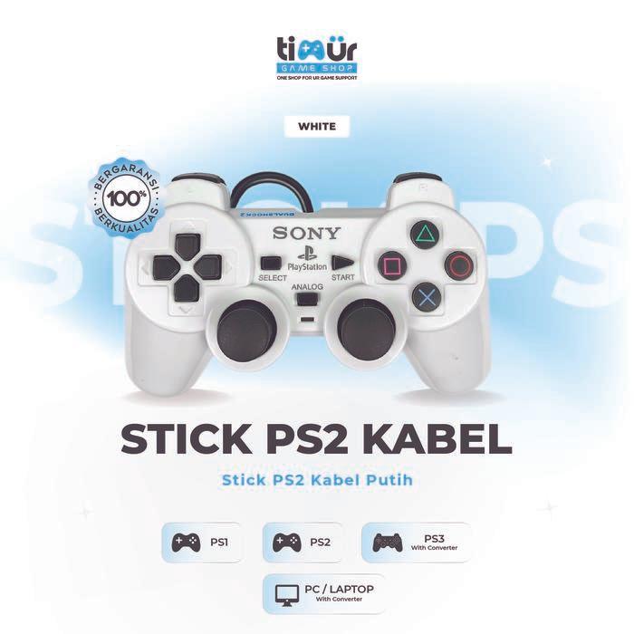 Stik Stick Controller PS2 TW Warna Putih