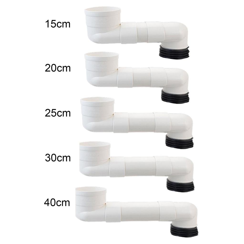 Flexible Offset Toilet Flange Extension Drain Pipe, Extended Hose Adapter,