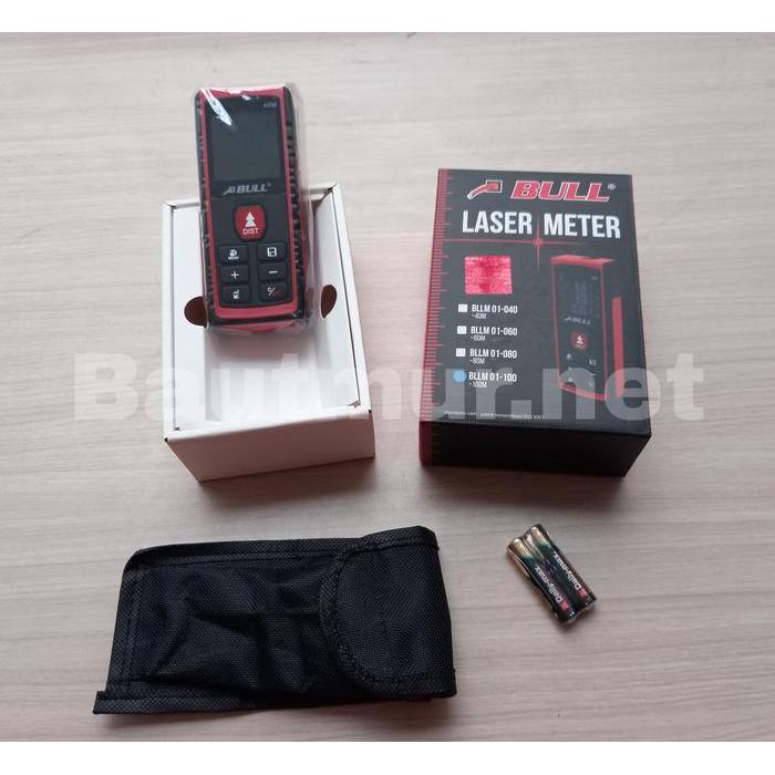 Meteran Laser Distance Meter 100m Meteran Digital Bull