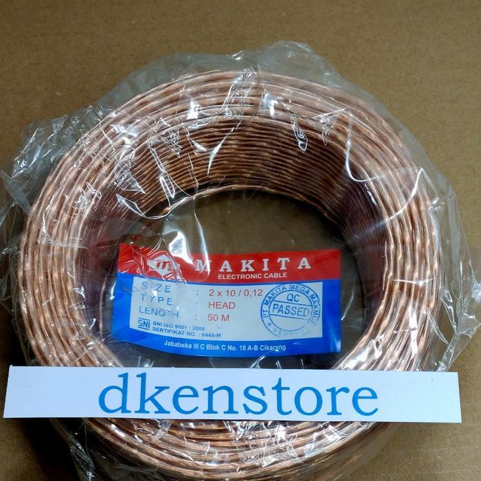 Kabel Head Abserm stereo makita transparan 50m