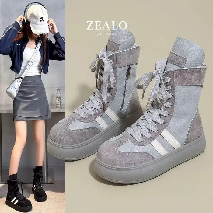 Donatello - 419 Sepatu Boots Wanita Panjang Korea Style Sepatu High Boots Fashion Kekinian