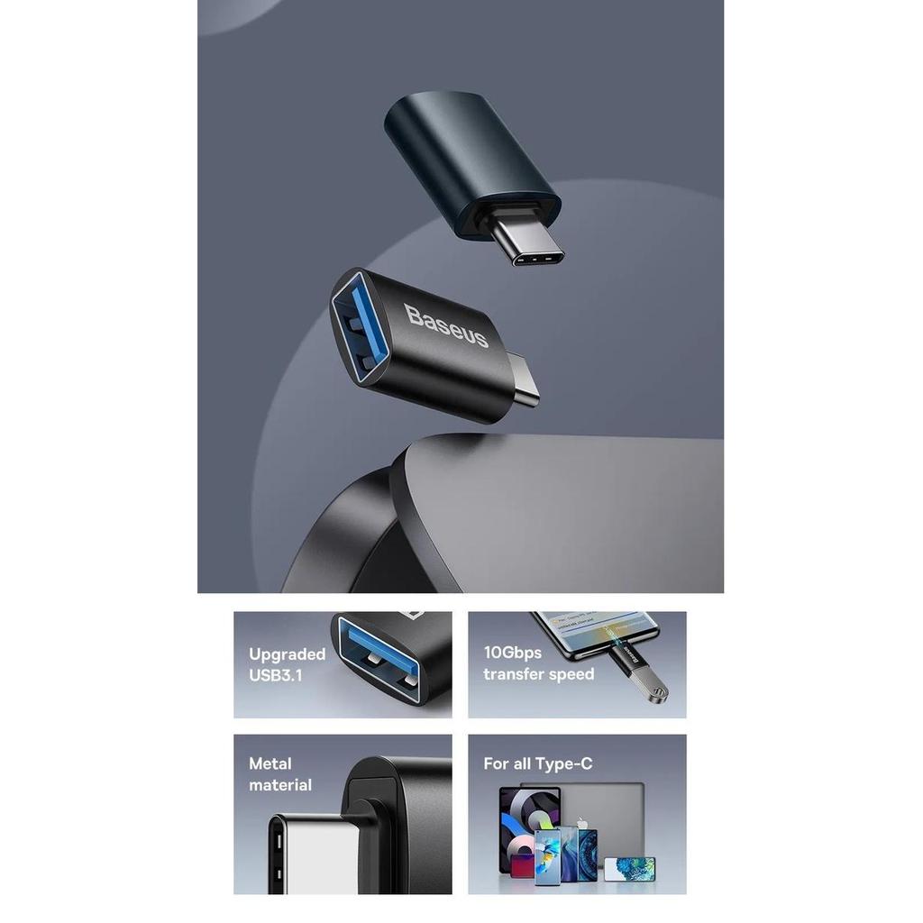 BASEUS USB TO TYPE C ADAPTER CONVERTER OTG 3.0