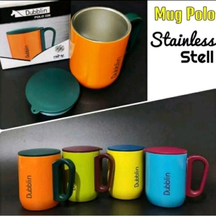 Mug Gelas Cangkir Tahan Panas DUBBLIN 220ml Stainless/Mug Kopi Viral