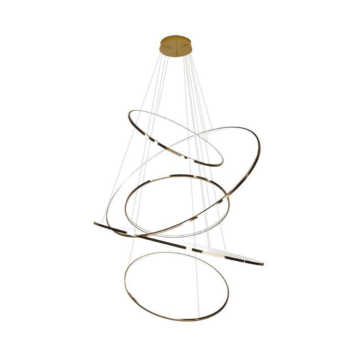 JMP Vienna Lampu Gantung Hias 5L - Gold Lampu Gantung Ruang Tamu Penerangan Rumah Dekorasi Gantung