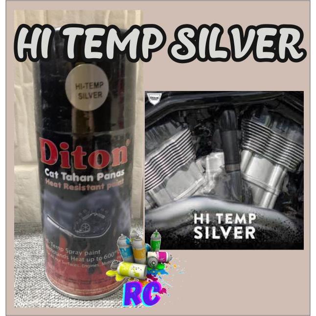 PROMO Cat Pilox DITON Knalpot Anti Panas HiTemp Hi Temp Silver Perak