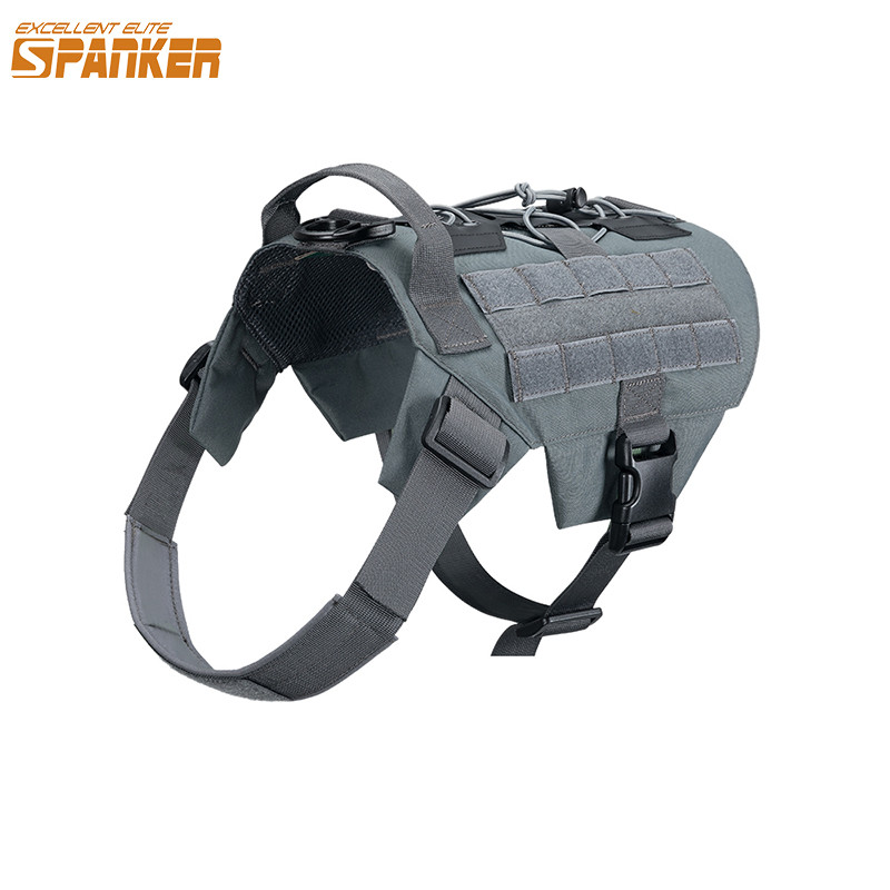 EXCELLENT ELITE SPANKER Tactical Dog Harness Patrol Pet Harness Vest Training Hunting Working Dogs