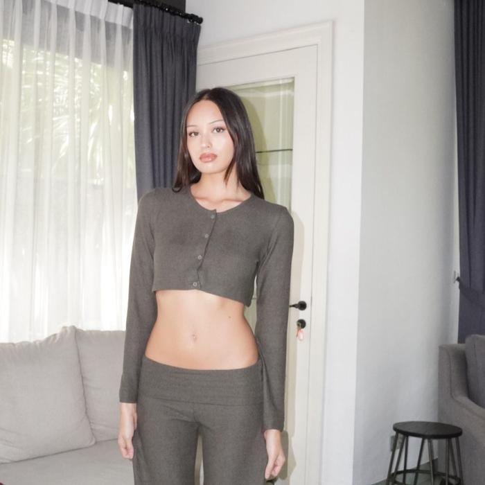 Lulu Set (Crop Cardigan & Tank Top) - THREEK.CLOTHING