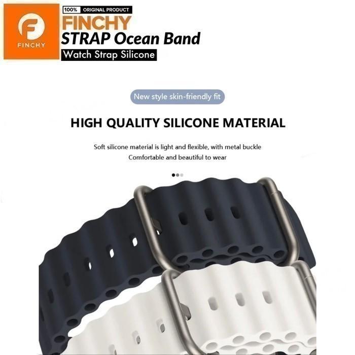 TERBARU Finchy Ocean Strap Withings Steel HR 40mm Replacement Rubber Wristband