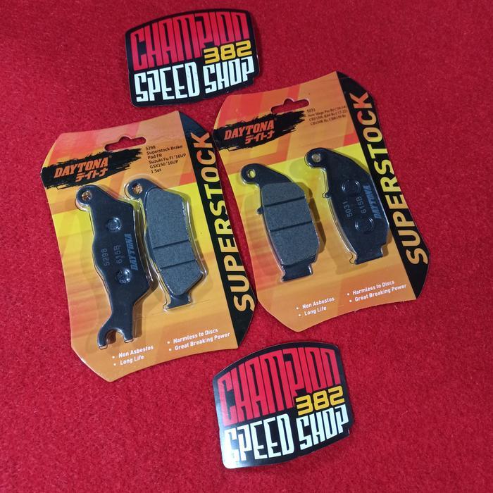KAMPAS REM DEPAN BELAKANG DAYTONA SUPERSTOCK GSX-R150 GSX-S150 GSX 150R GSX 150S GSX 150 GSX150 GSX
