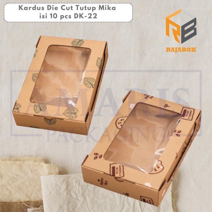 Kardus Die Cut Mika Kotak Tray Pudding DK-22 Isi 10 Pcs Rajabox Packaging