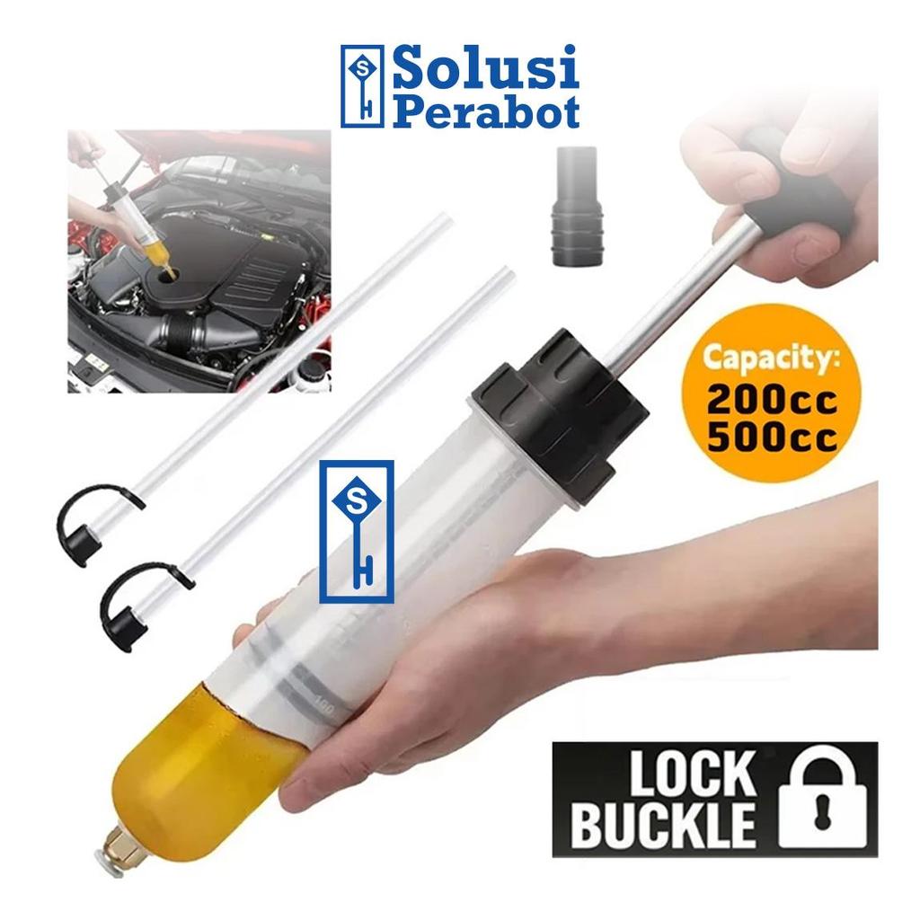 Pompa Tangan Transfer Oli 200cc 500cc AJ82 SP / Bensin Pengisian Mobil Extractor Manual / Sedot Sunt