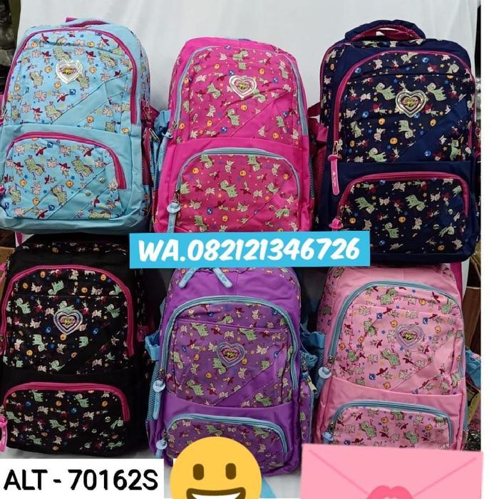 Terkini tas sekolah anak perempuan silver girl by alto original