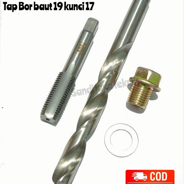 Tap Set Mata Bor Baut Oli Oversize Baut Kunci 19.Tap M14X1.5 Bor 12.5M