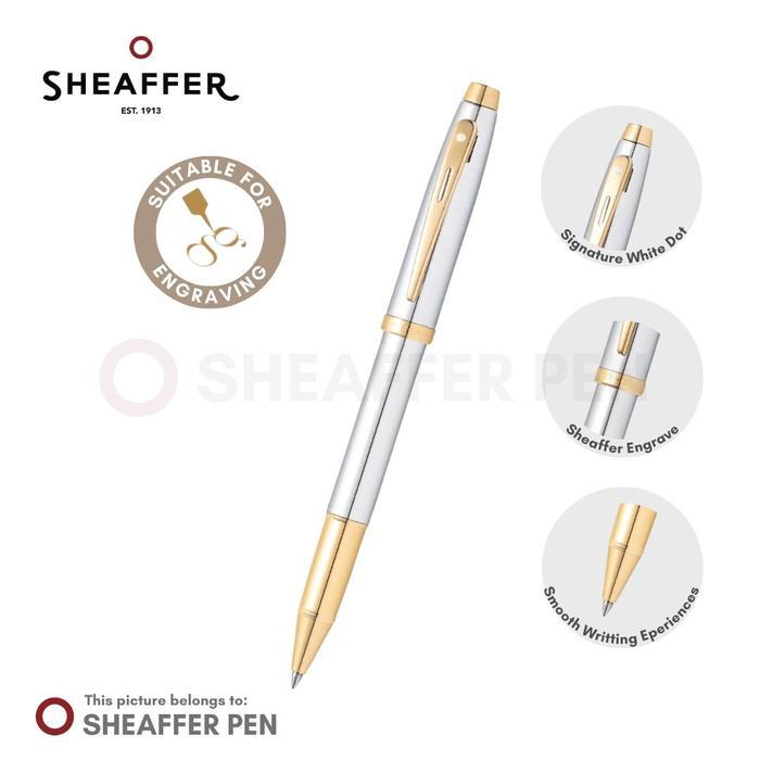 Sheaffer 100 Chrome with Gold Tone Rollerball