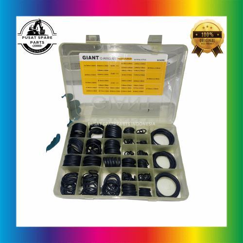 Oring Box O-Ring Seal Kit Box 396Pcs Merk Giant (Cat, Komatsu,Hitachi,Kobelco,Hyundai Ready) Redy