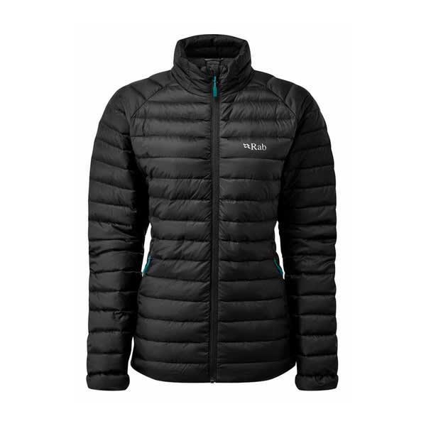 RAB MICROLIGHT ALPINE DOWN WOMEN'S BLACK JAKET HIKING TREKKING WINTER ORIGINAL
